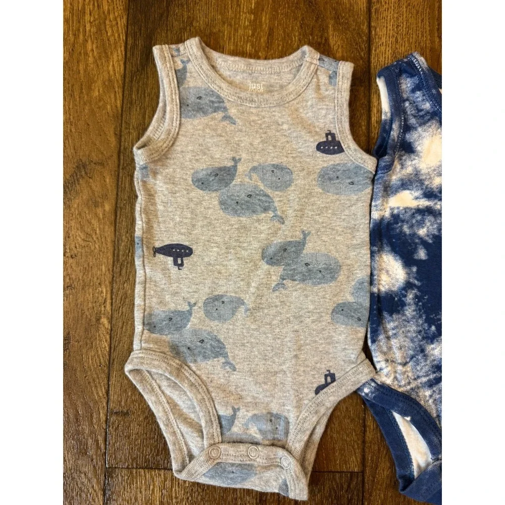 Carters Baby Boy Rompers 3 Months Outfit Clothes Summer Lot Sleeveless Bodysuits